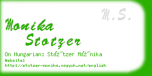 monika stotzer business card